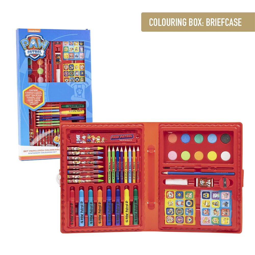 set papeleria coloreable patrulla canina paw patrol