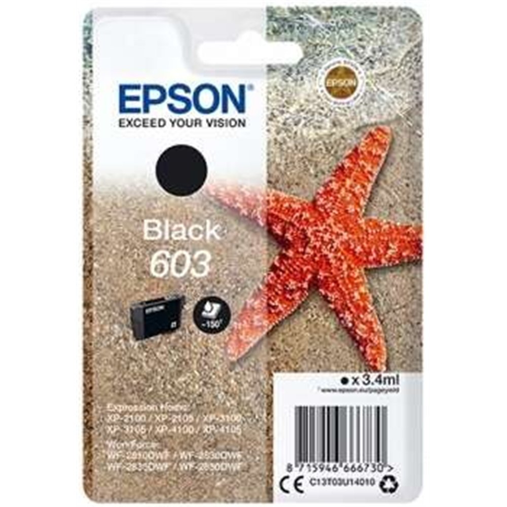 tinta epson c13t03u14010 black t03u1 nº603