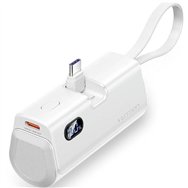 powerbank vention 4800mah 2xusb-c + lightning 22.5w usb-c plegable white