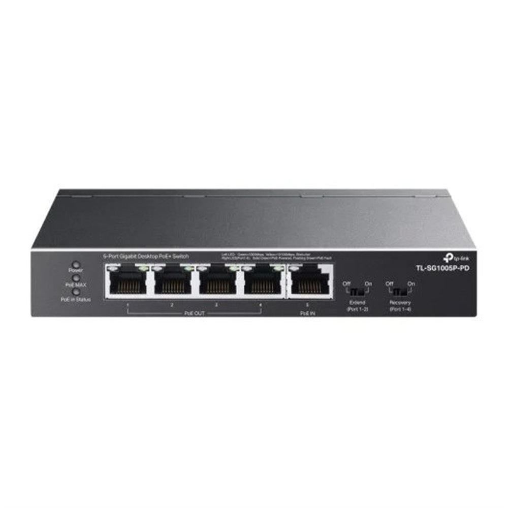 switch tp-link ethernet 5 puertos gigabit poe+