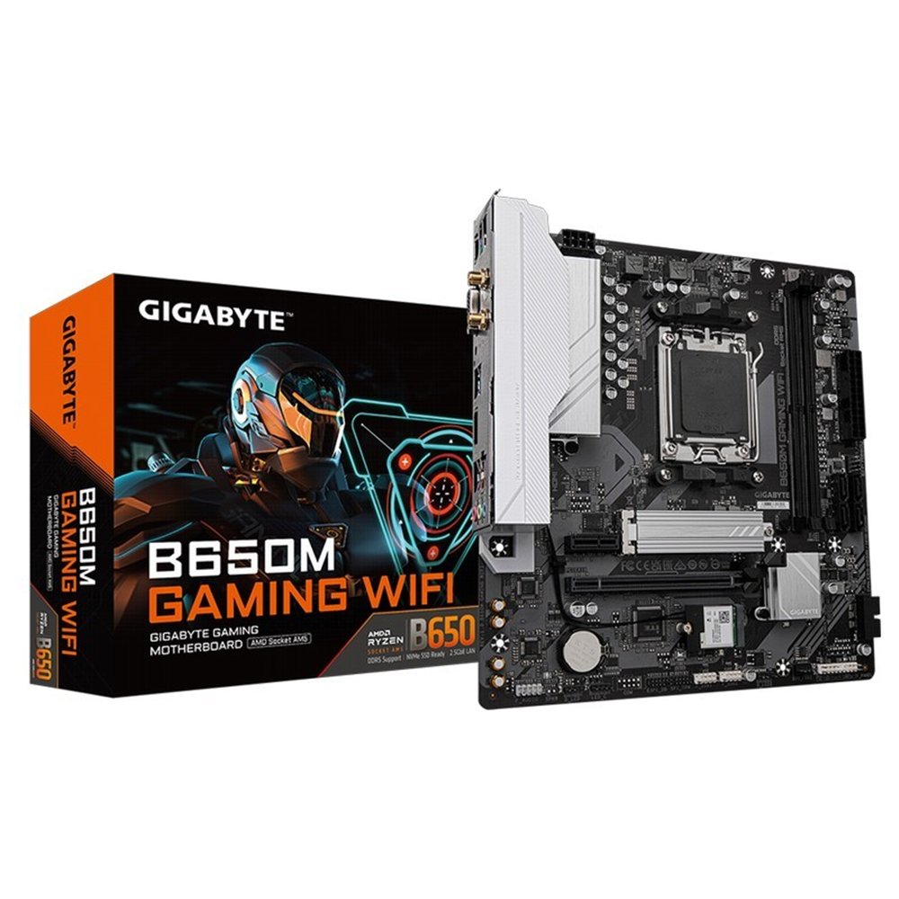 placa base gigabyte ga-b650m gaming plus wifi am5 matx 4xddr5 hdmi dp