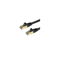 startech.com cable de 1m de red ethernet rj45 cat6a blindado stp - cable sin enganche snagless - negro