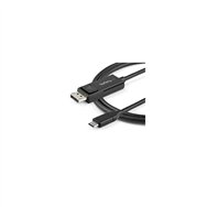 startech.com 1m - cable usb-c a displayport 1.2 - bidireccional negro