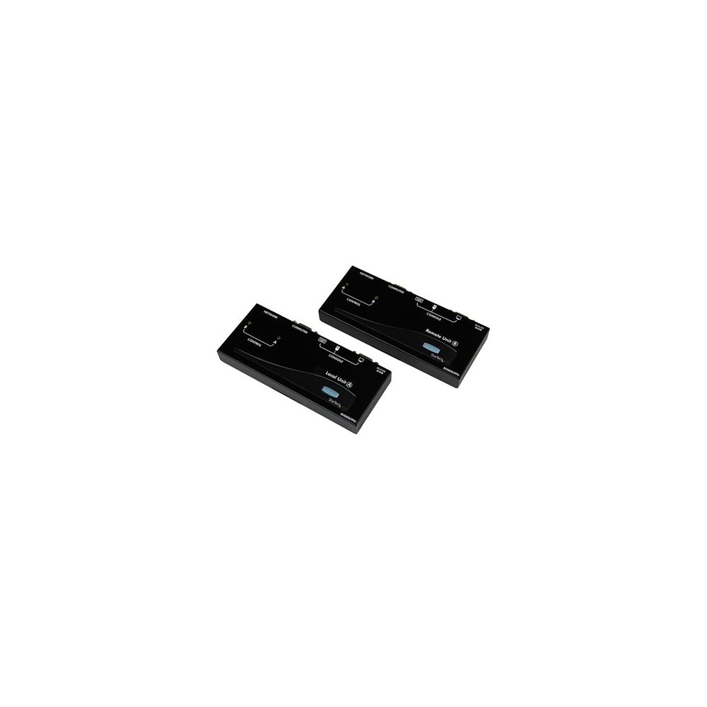 startech.com extensor de consola kvm por cat 5 ethernet (150m) con usb y ví­deo vga negro