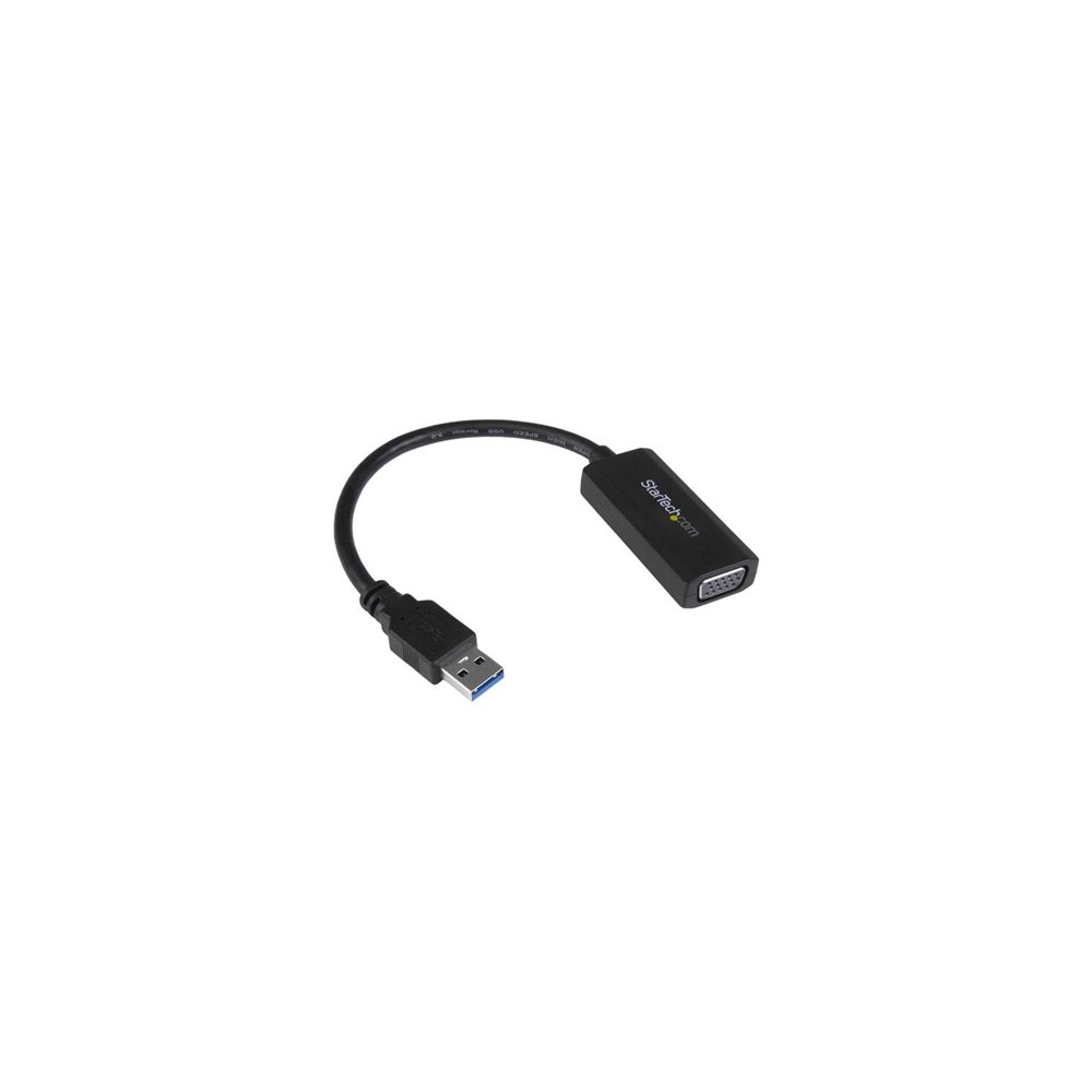 startech.com adaptador gráfico conversor usb 3.0 a vga con controladores incorporados - cable convertidor - 1920x1200 negro