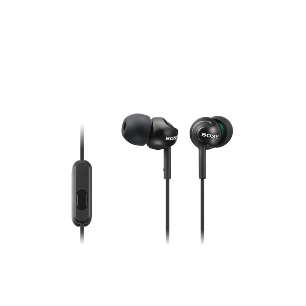 sony mdr-ex110ap auriculares boton conector 3.5mm negro
