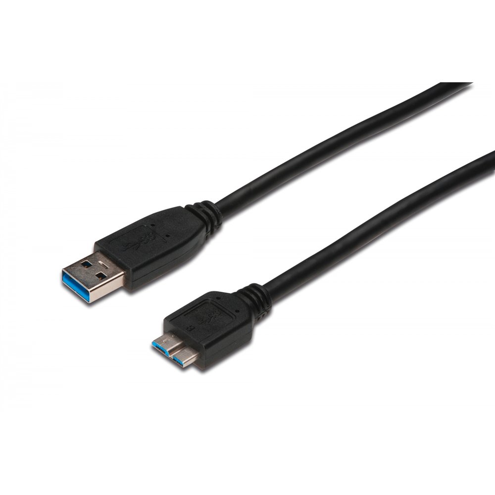 assmann electronic cable usb 3.2 gen 1 (3.1 gen 1) usb a micro-usb b 0,25 m negro