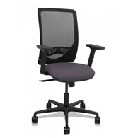 piqueras y crespo silla zulema sincro malla negra asiento bali gris oscuro brazos 2d ruedas 65mm