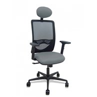 piqueras y crespo silla zulema sincro malla negra asiento bali gris brazos 2d ruedas 65mm cabecero