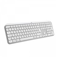 logitech mx keys s teclado rf wireless + bluetooth qwerty español aluminio, blanco