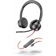 poly auriculares estéreo blackwire 8225 usb-c + adaptador usb-c/a
