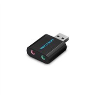 vention tarjeta de sonido vab-s17-b/ 2.1/ negro