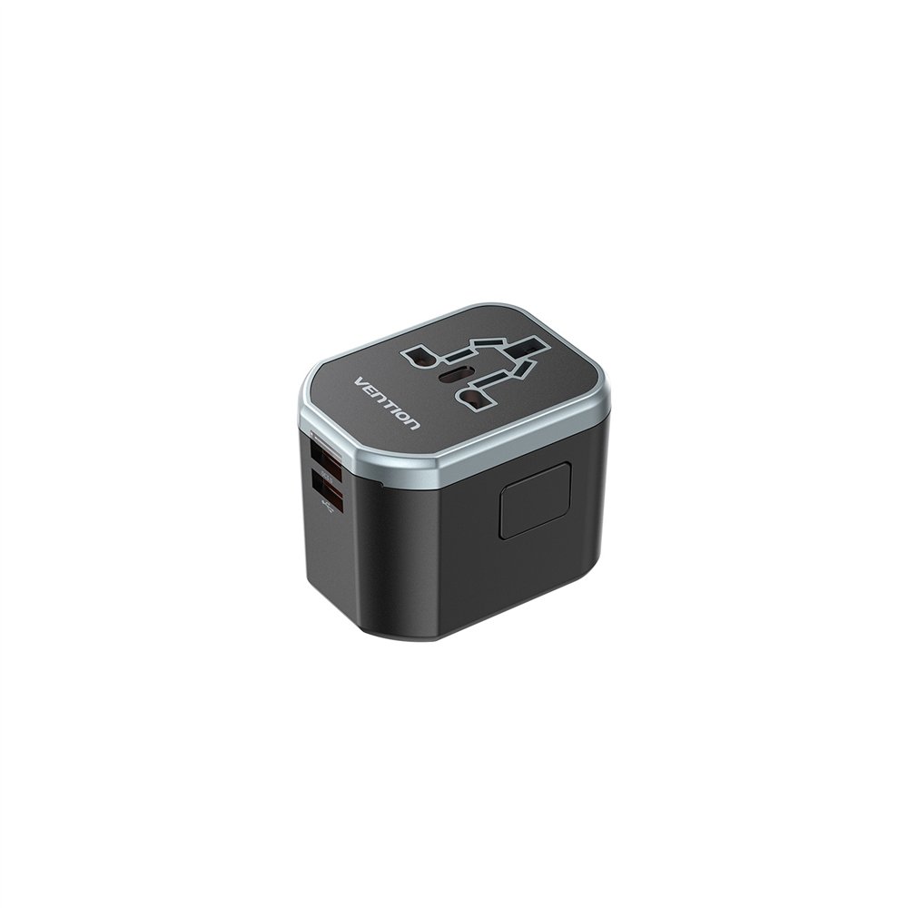 vention cargador universal fjcb0/ 1xusb tipo-c/ 2xusb/ 20w