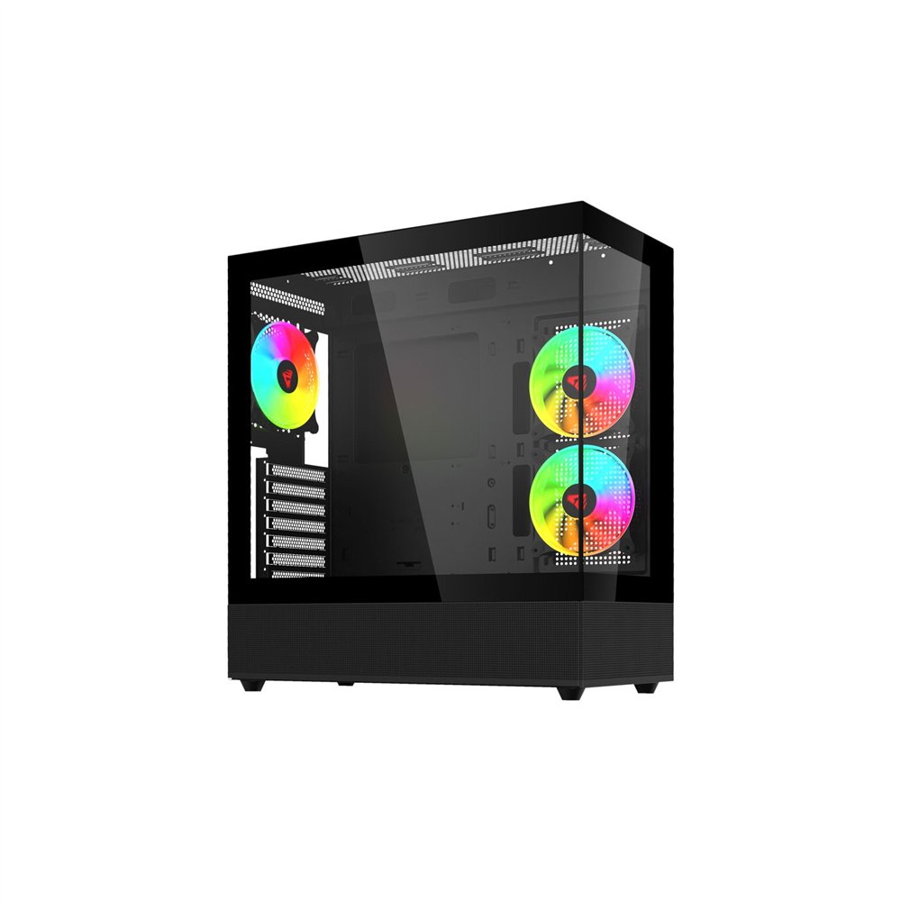 savio sigma x1 carcasa de ordenador midi tower negro
