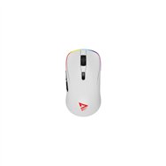 savio rift white gaming mouse rgb dual mode ratón juego mano derecha bluetooth + usb type-c óptico 10000 dpi