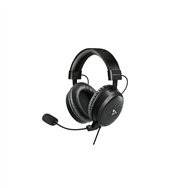 savio stratus auriculares alámbrico gancho de oreja juego negro