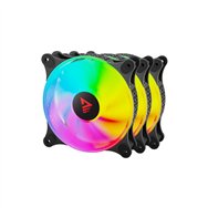 savio blast fan set sistema de refrigeración para ordenador carcasa del ordenador ventilador 12 cm negro 3 pieza(s)