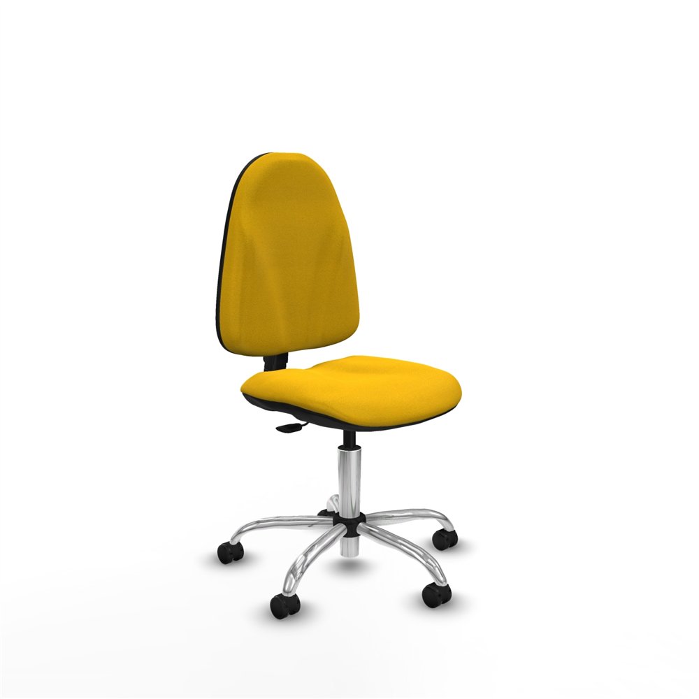 piqueras y crespo algarra cp bali amarillo  base cromada ruedas engomadas 50mm