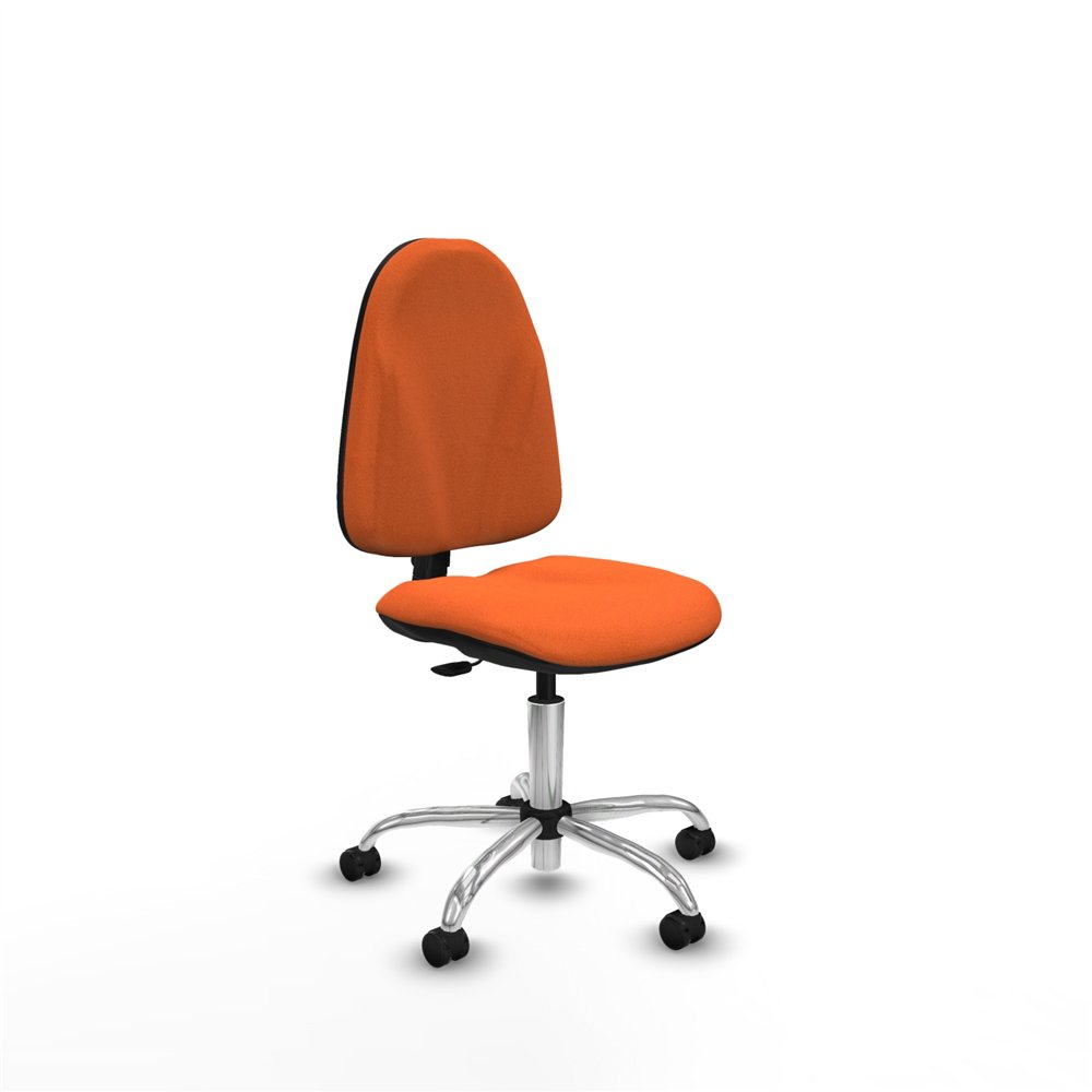 piqueras y crespo algarra cp bali naranja  base cromada ruedas engomadas 50mm
