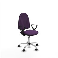piqueras y crespo algarra cp bali morado brazos fijos base cromada ruedas engomadas 50mm