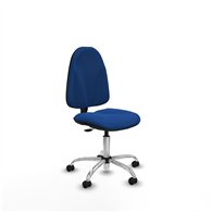 piqueras y crespo algarra cp similpiel azul  base cromada ruedas engomadas 50mm