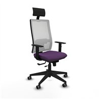piqueras y crespo horna traslack malla blanca bali morado brazos 1d base piramidal cabecero fijo ruedas 65mm engomadas