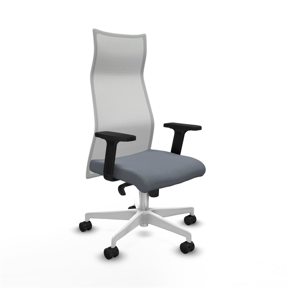 piqueras y crespo albacete malla sincro malla blanca bali gris brazos 2d base blanca ruedas 65 mm nailon