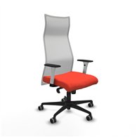 piqueras y crespo albacete malla sincro malla blanca bali naranja oscuro brazos blancos base nailon ruedas 65mm engomadas