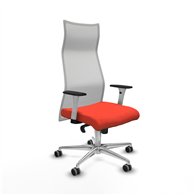 piqueras y crespo albacete malla sincro malla blanca bali naranja oscuro brazos blancos base aluminio ruedas 65mm engomadas