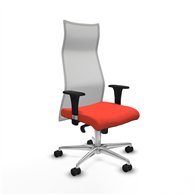 piqueras y crespo albacete malla sincro malla blanca bali naranja oscuro brazos 1d base aluminio ruedas 65 mm nailon