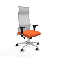 piqueras y crespo albacete malla sincro malla blanca bali naranja brazos 1d base aluminio ruedas 65mm engomadas