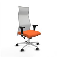 piqueras y crespo albacete malla sincro malla blanca bali naranja brazos 1d base aluminio ruedas 65 mm nailon