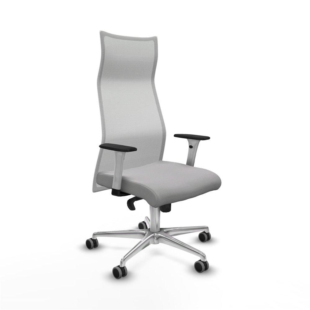 piqueras y crespo albacete malla sincro malla blanca bali gris claro brazos blancos base aluminio ruedas 65mm engomadas
