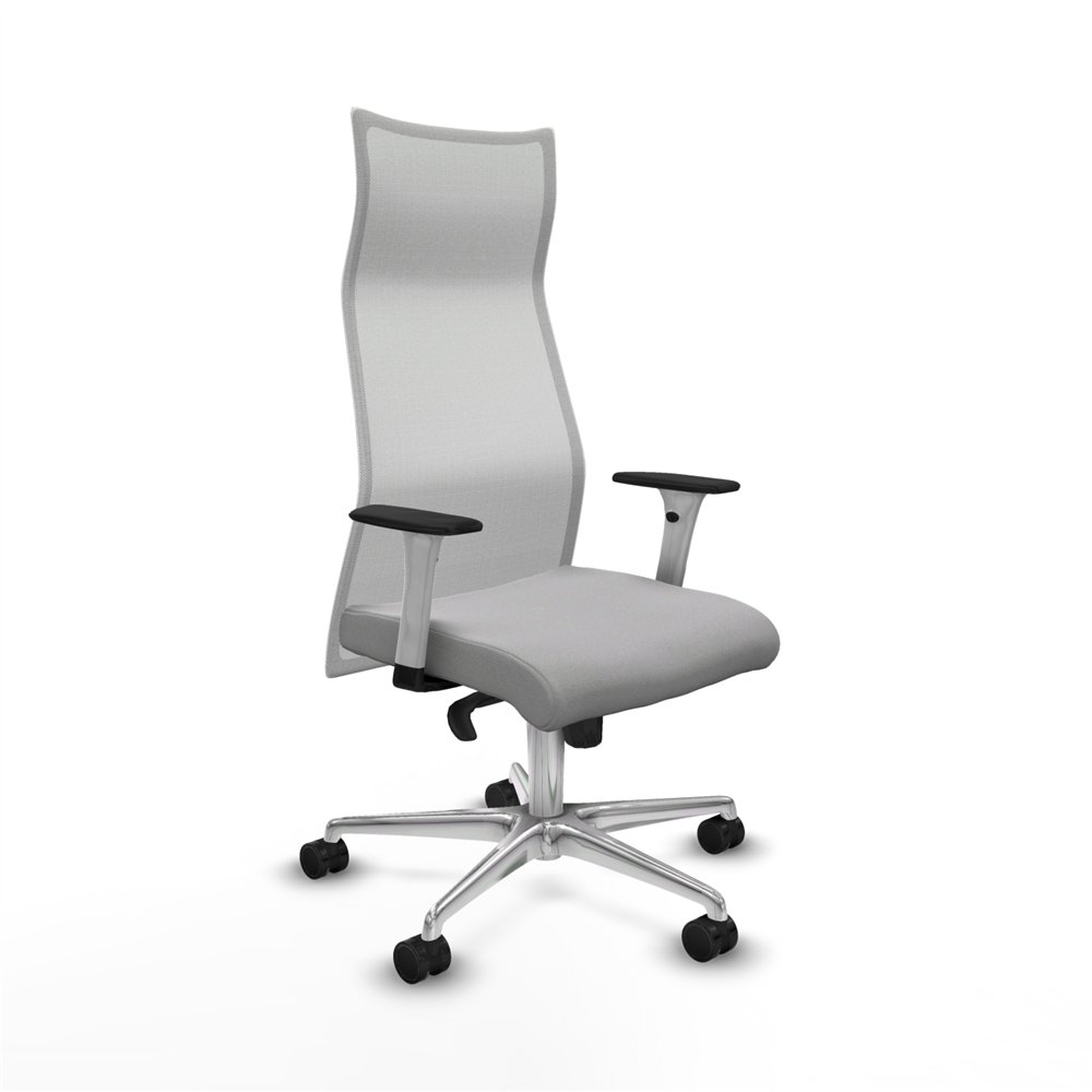 piqueras y crespo albacete malla sincro malla blanca bali gris claro brazos blancos base aluminio ruedas 65 mm nailon