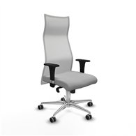 piqueras y crespo albacete malla sincro malla blanca bali gris claro brazos 1d base aluminio ruedas 65mm engomadas