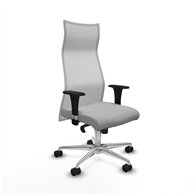 piqueras y crespo albacete malla sincro malla blanca bali gris claro brazos 1d base aluminio ruedas 65 mm nailon