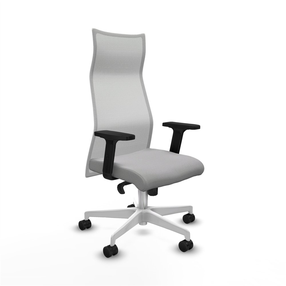 piqueras y crespo albacete malla sincro malla blanca bali gris claro brazos 2d base blanca ruedas 65 mm nailon