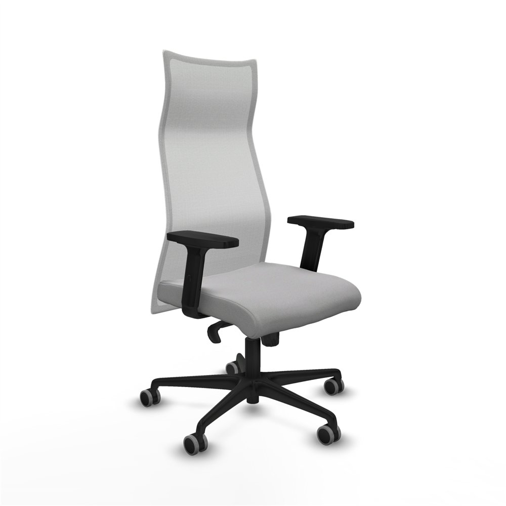 piqueras y crespo albacete malla sincro malla blanca bali gris claro brazos 2d base nailon ruedas 65mm engomadas