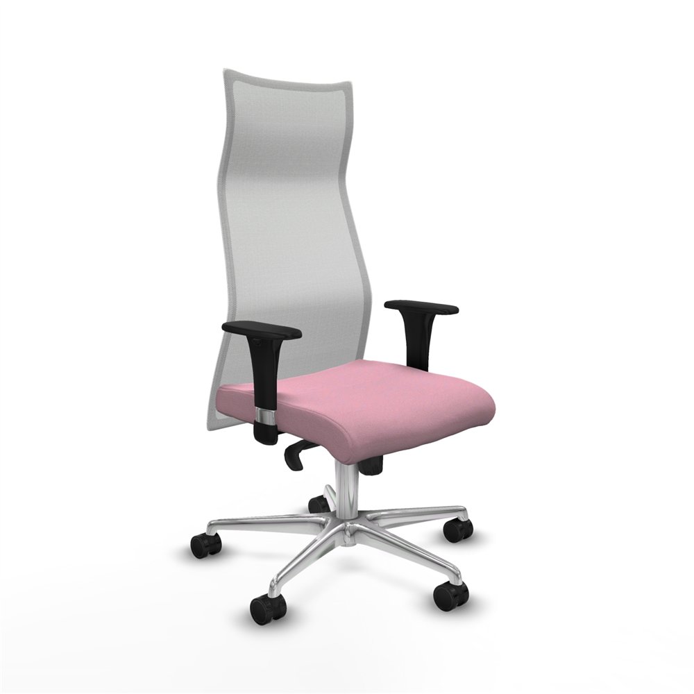 piqueras y crespo albacete malla sincro malla blanca bali rosa brazos 1d base aluminio ruedas 65 mm nailon