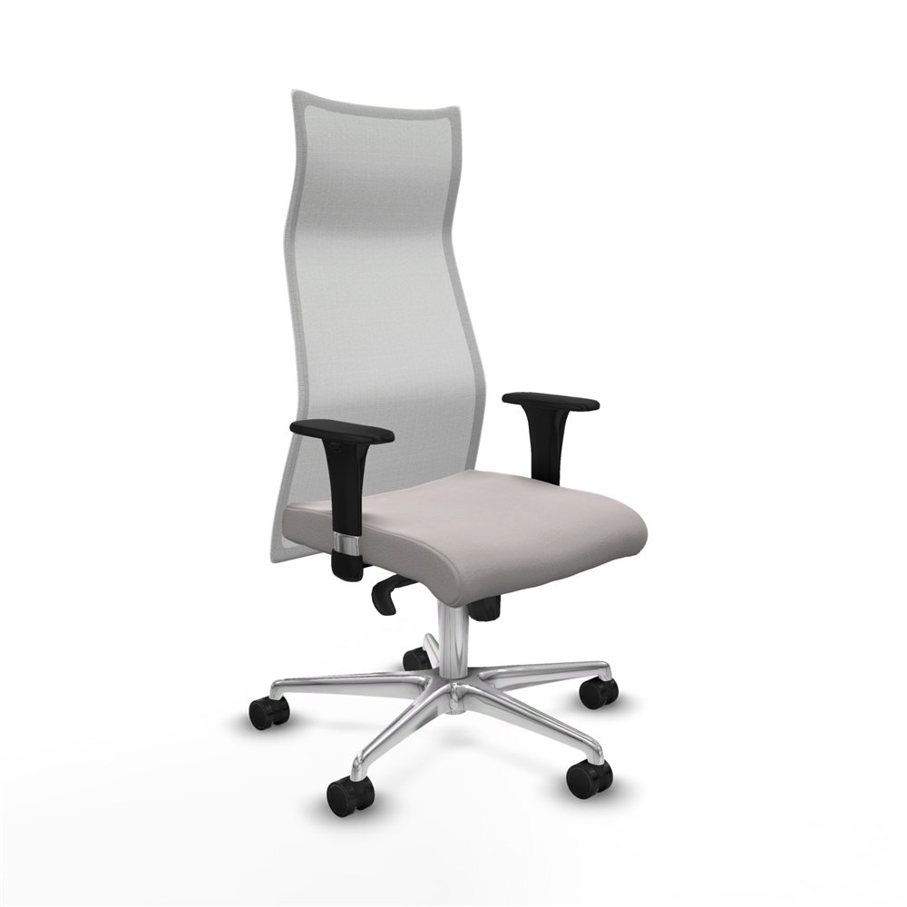 piqueras y crespo albacete malla sincro malla blanca similpiel blanco brazos 1d base aluminio ruedas 65 mm nailon