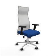 piqueras y crespo albacete malla sincro malla blanca similpiel azul brazos 2d base aluminio ruedas 65mm engomadas