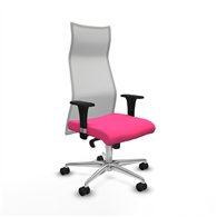piqueras y crespo albacete malla sincro malla blanca similpiel rosa brazos 1d base aluminio ruedas 65 mm nailon