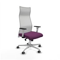 piqueras y crespo albacete malla sincro malla blanca similpiel morado brazos blancos base aluminio ruedas 65mm engomadas