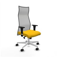 piqueras y crespo albacete malla sincro malla gris bali amarillo brazos 1d base blanca ruedas 65 mm nailon