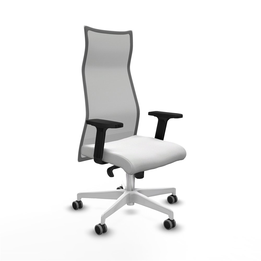 piqueras y crespo albacete malla sincro malla gris bali blanco brazos 2d base blanca ruedas 65mm engomadas