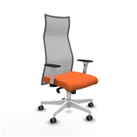 piqueras y crespo albacete malla sincro malla gris bali naranja brazos blancos base blanca ruedas 65mm engomadas