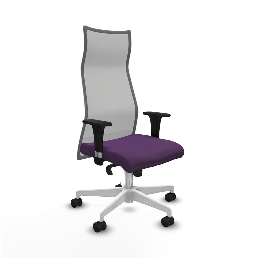 piqueras y crespo albacete malla sincro malla gris bali morado brazos 1d base blanca ruedas 65 mm nailon