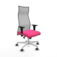 piqueras y crespo albacete malla sincro malla gris similpiel rosa brazos 1d base blanca ruedas 65mm engomadas