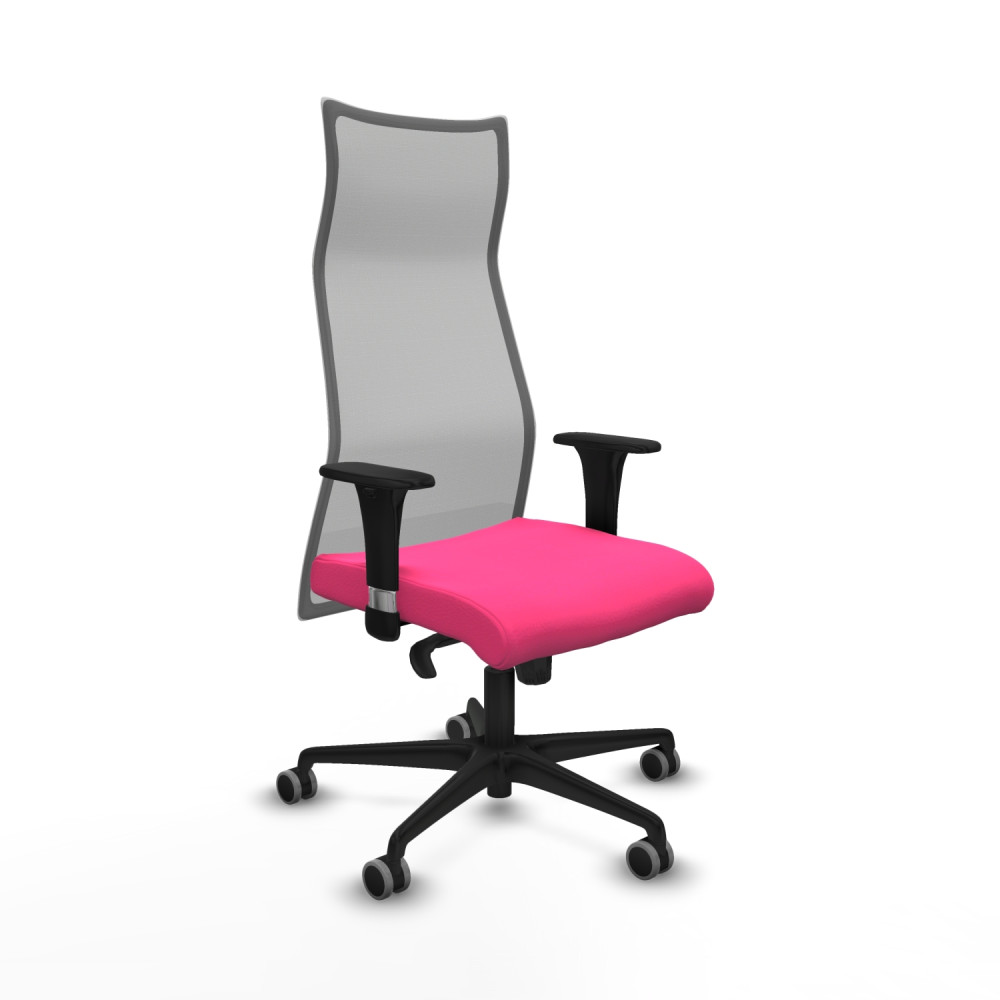 piqueras y crespo albacete malla sincro malla gris similpiel rosa brazos 1d base nailon ruedas 65mm engomadas