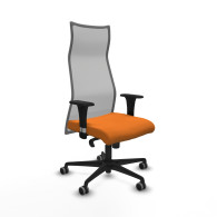 piqueras y crespo albacete malla sincro malla gris similpiel naranja brazos 1d base nailon ruedas 65mm engomadas